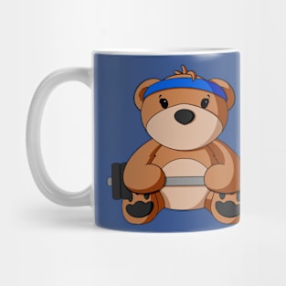 Weightlifting Teddy Bear Mug